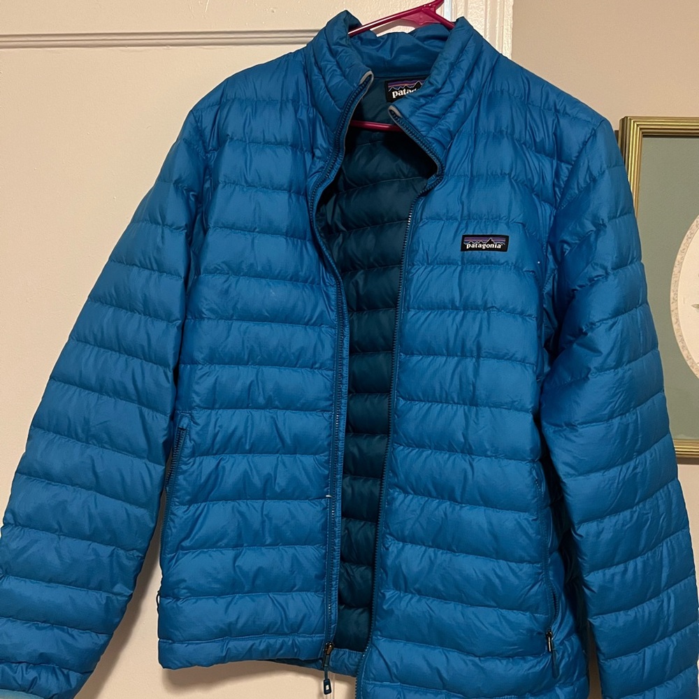 Patagonia Blue Puffer Jacket